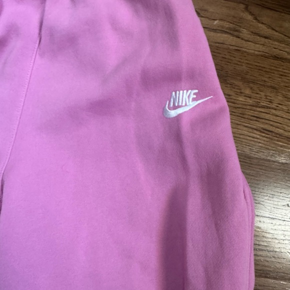 Nike Girls Pink Cotton Fleece Wide Leg Sweatsuit Size Medium 12 - Picture 8 of 13
